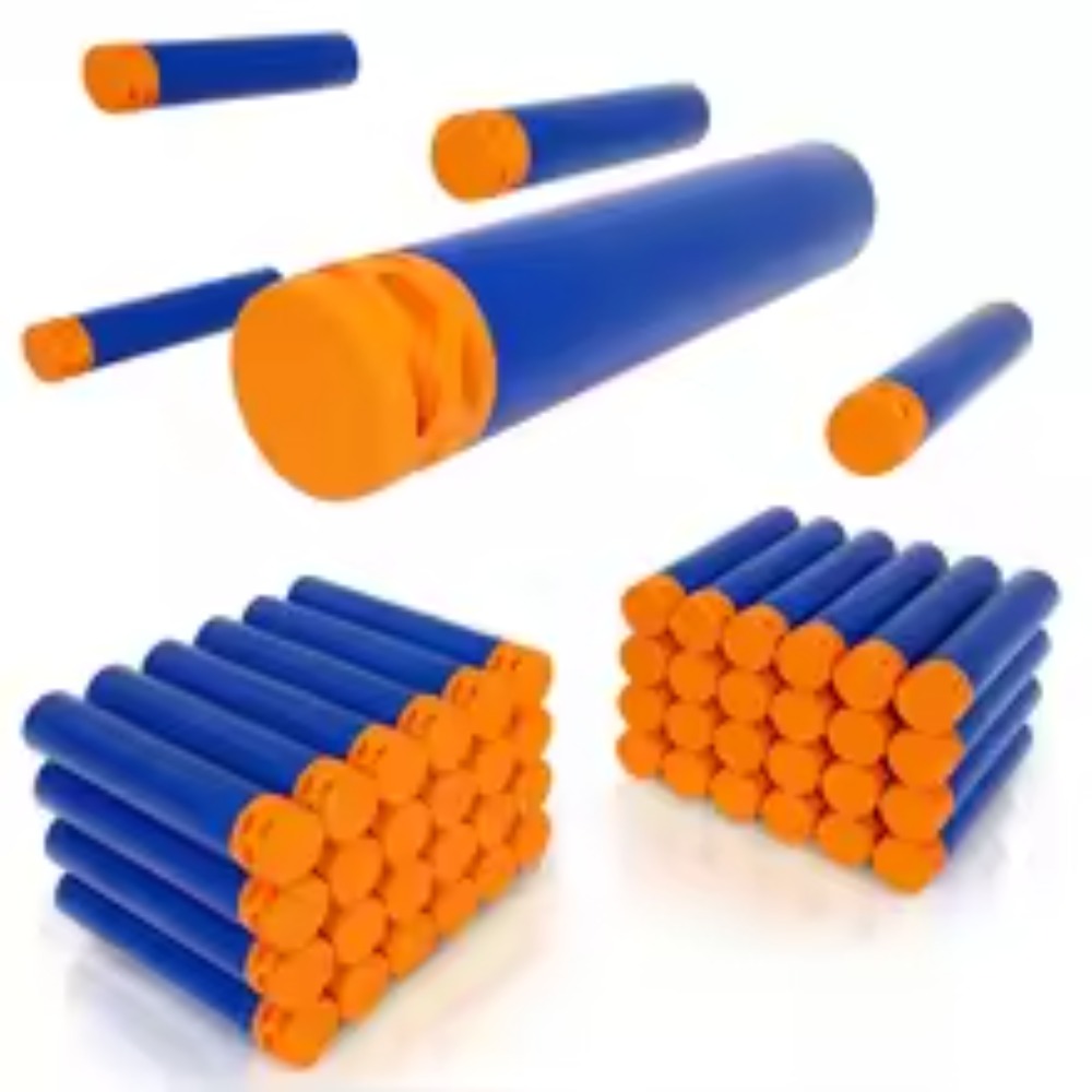 Foam Dart Gun - Blue Hollow Eva Soft Refill Bullets