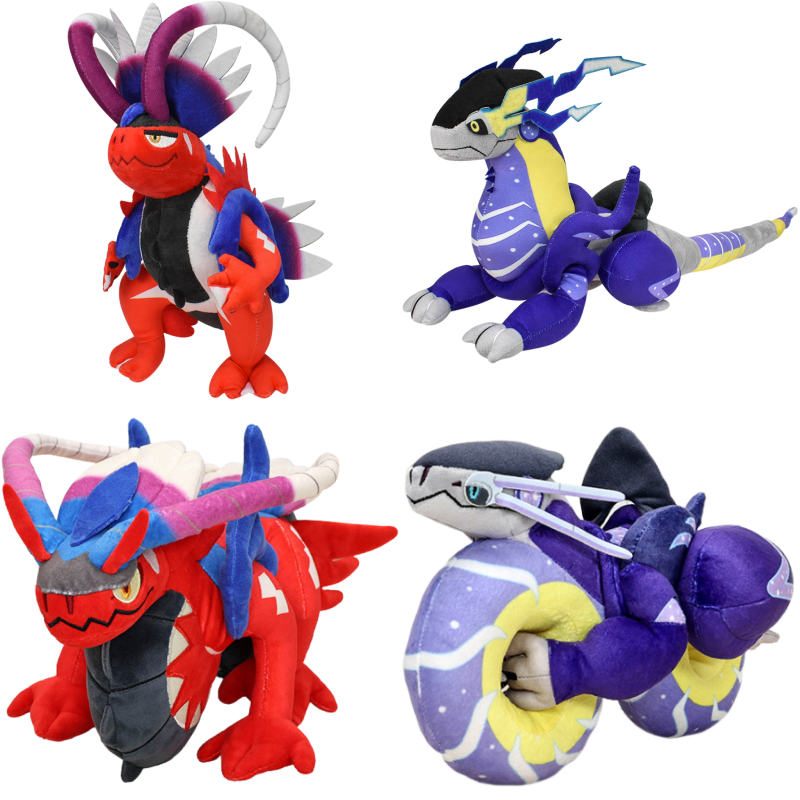 Dinosaur Figurine Set - Pokemon Koraidon Miraidon Plush Toys Anime