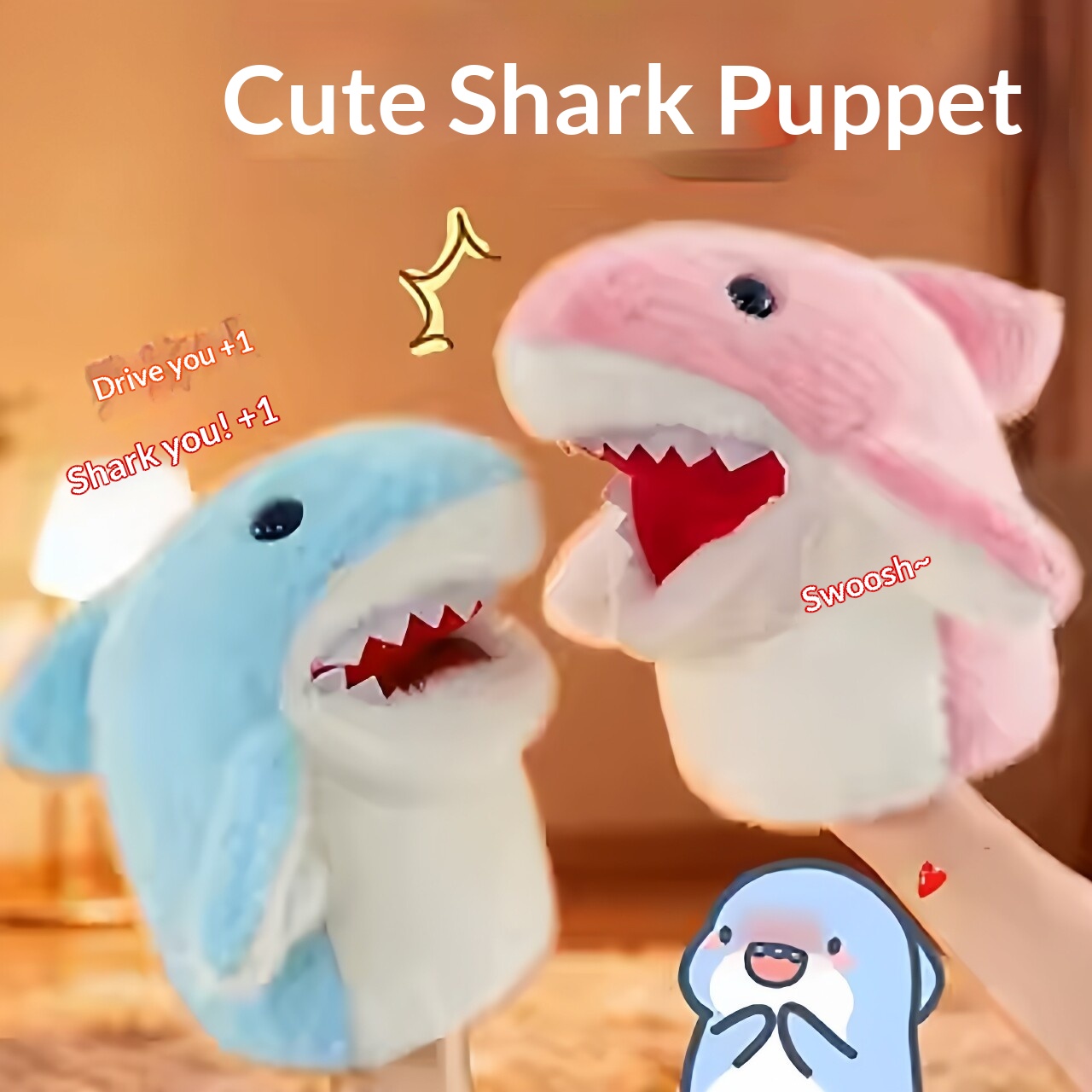 Soft Plush Doll - Shark Hand Puppet Plush Shark Arm