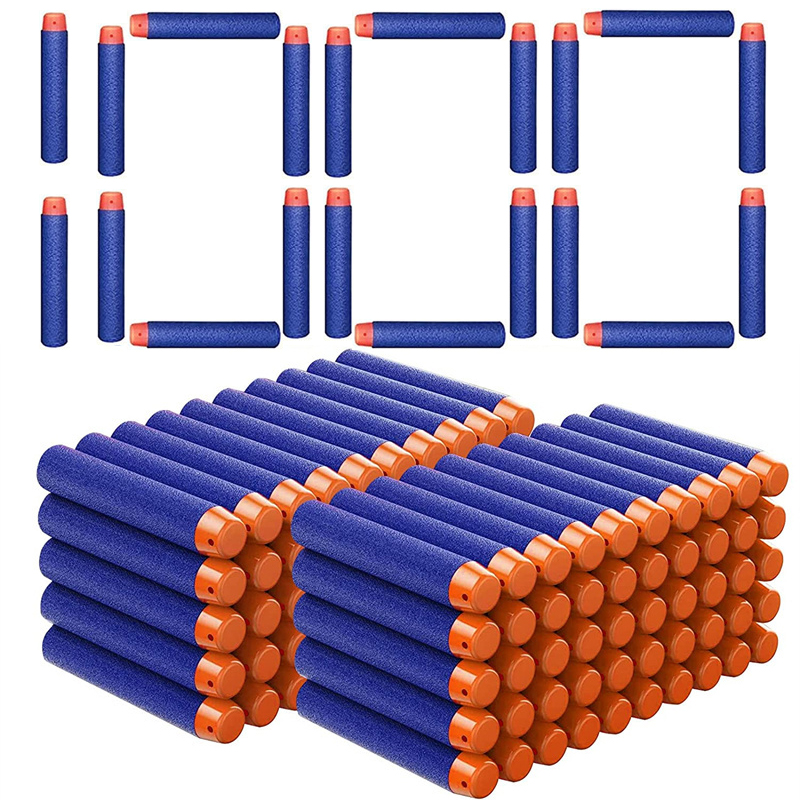 Foam Dart Gun - 1000-50pcs Blue One Hole Darts Refill