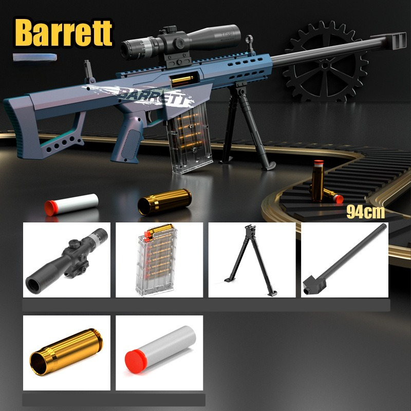 Foam Dart Gun - Shell-Ejecting Foam Dart Sniper Rifle 94cm