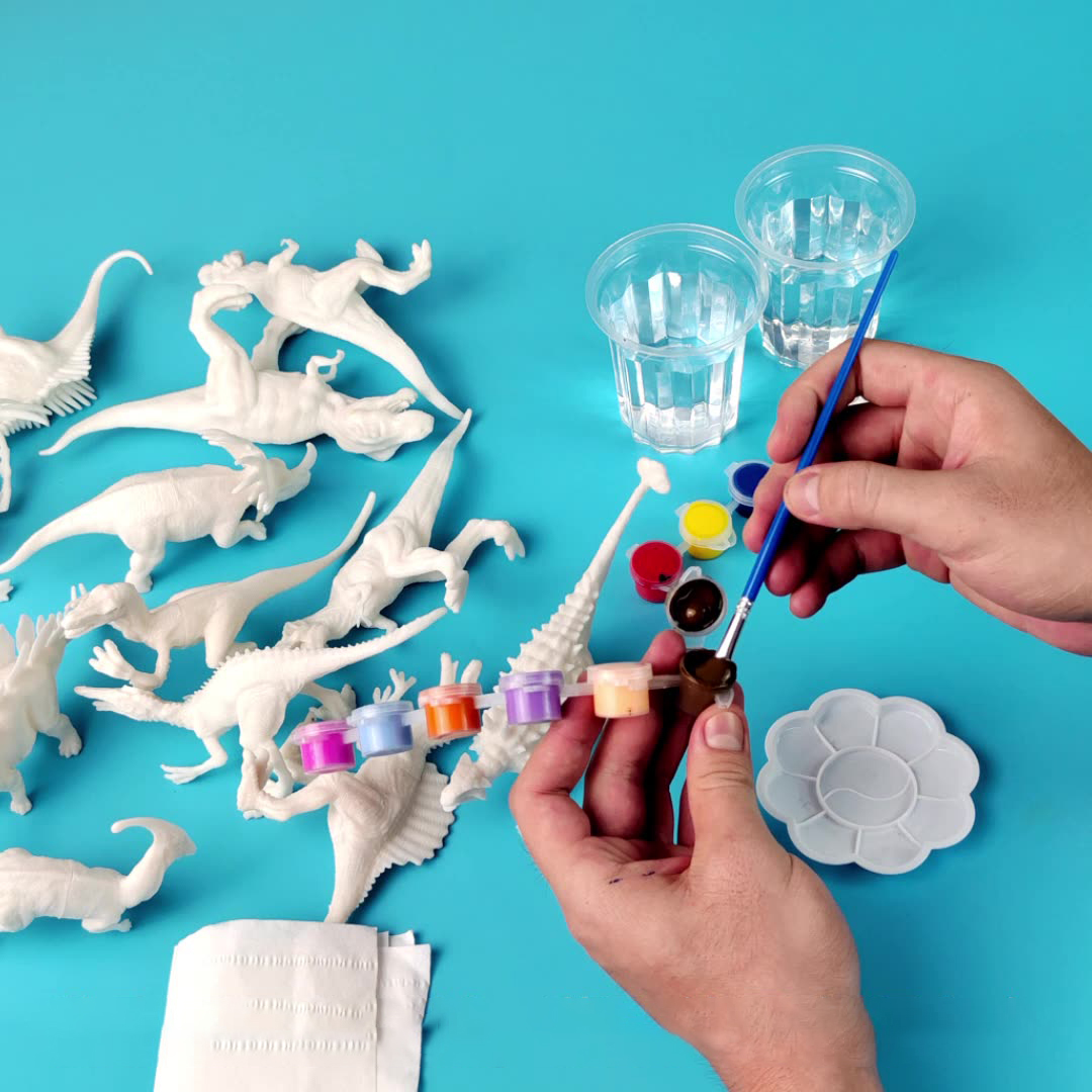6pcs/8pcs, DIY Coloring Dinosa - Dinosaur Figurine Set ulasan dan harga