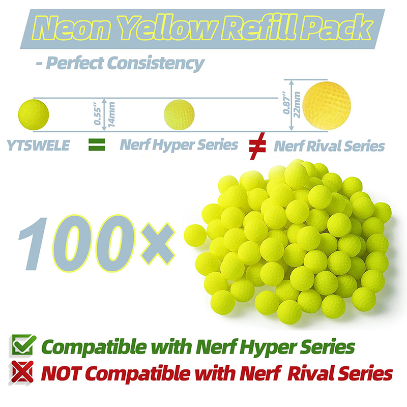 Luminous Ammo Foam Balls for T - Foam Dart Gun ulasan dan harga