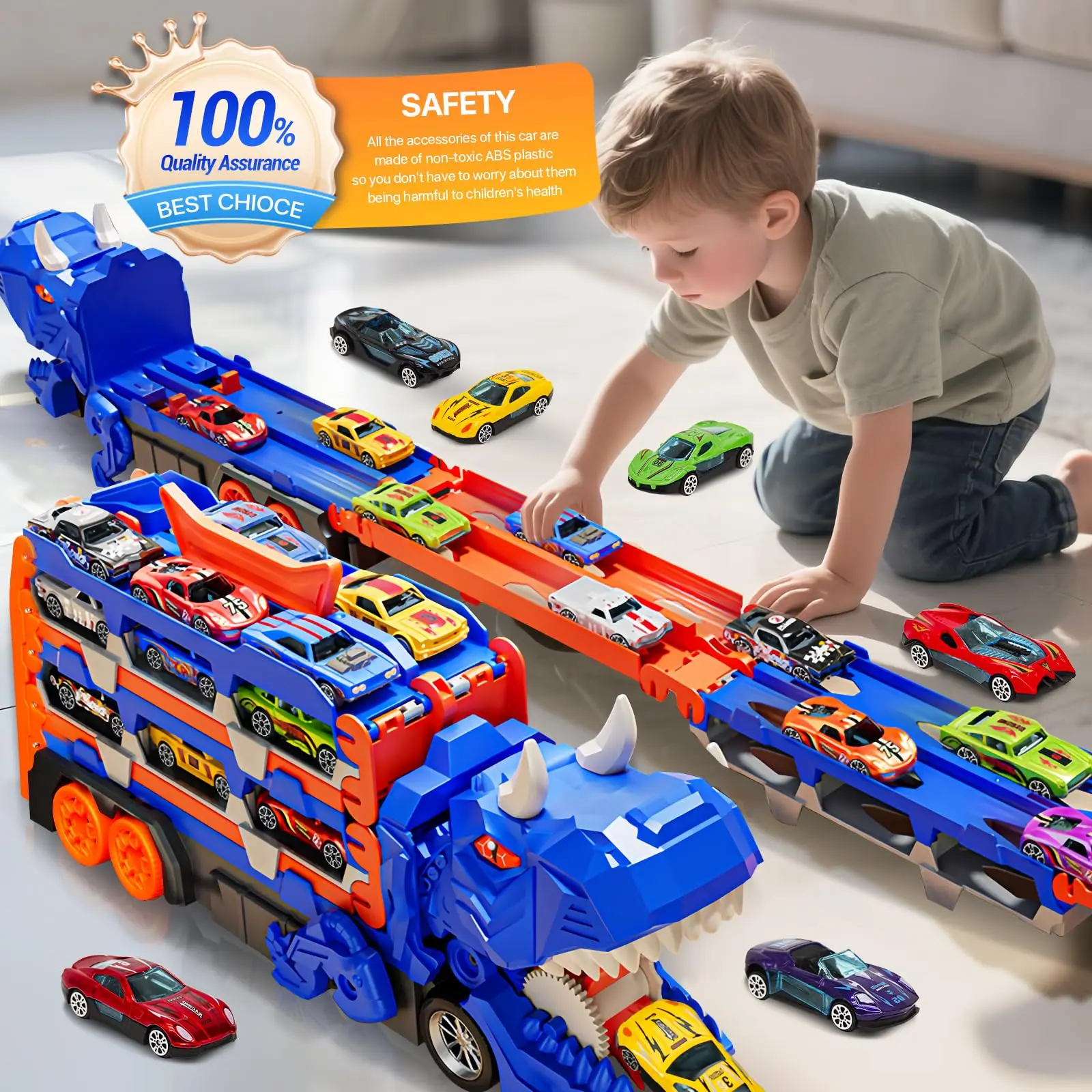 Dinosaur Transport Truck Toy R - Dinosaur Figurine Set ulasan dan harga