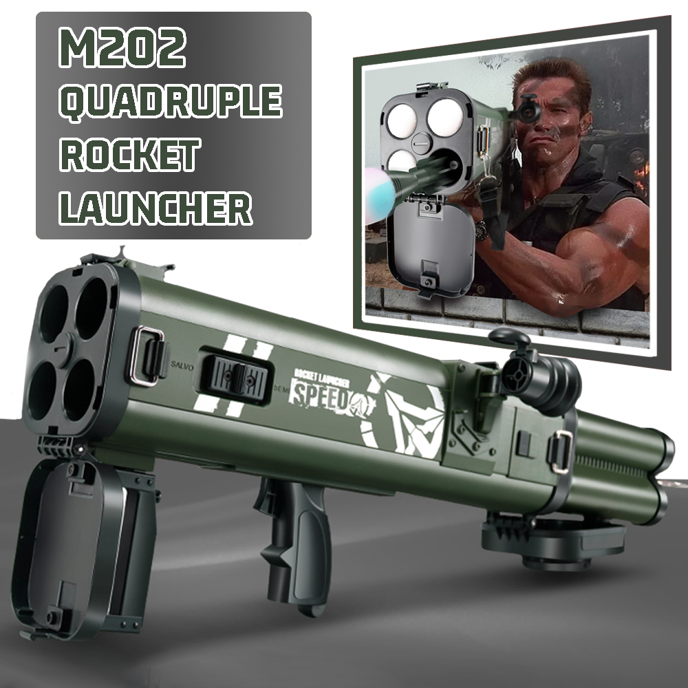 M202 Quadruple Rocket Launcher - Foam Dart Gun ulasan dan harga