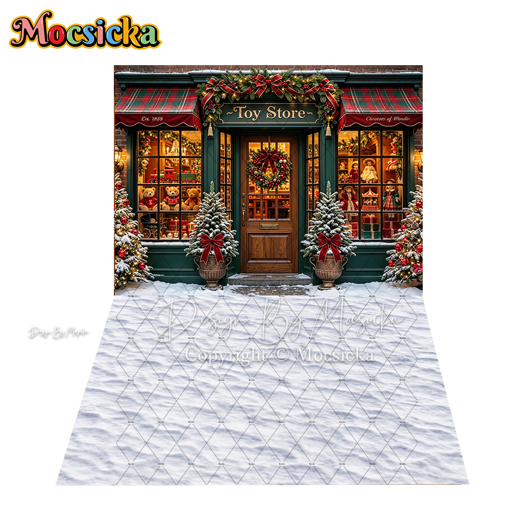 Mocsicka Christmas Toy Store S - Toys Background For Kids ulasan dan harga