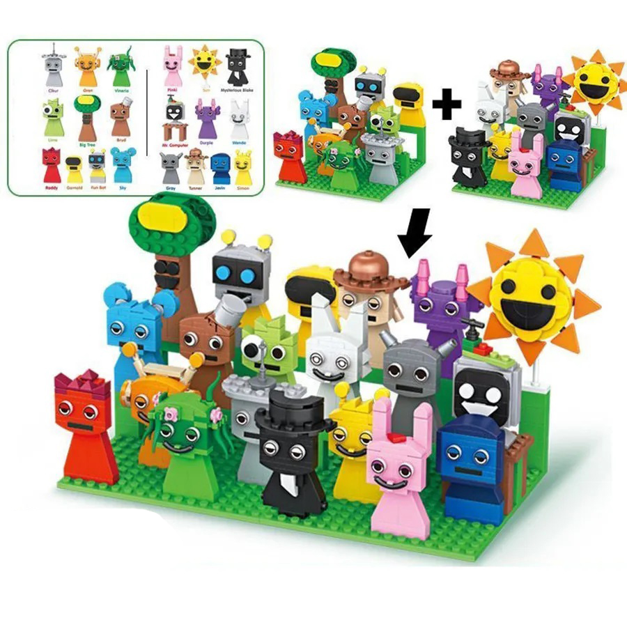 9pcs MOC Figures Building Bloc - Kids Toys Easter ulasan dan harga