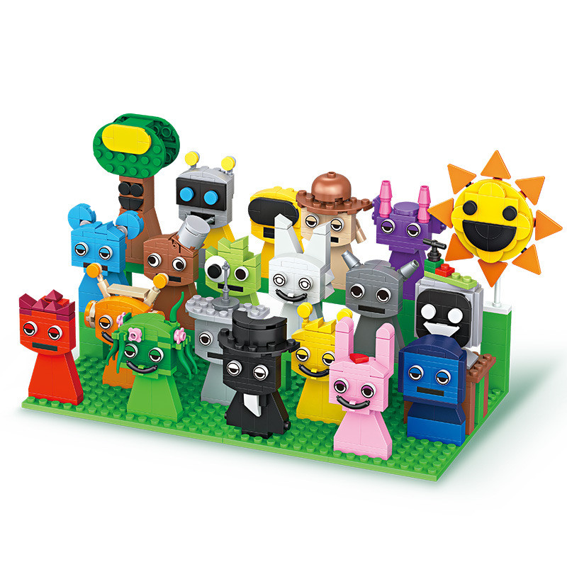 9pcs MOC Figures Building Bloc - Kids Toys Easter ulasan dan harga
