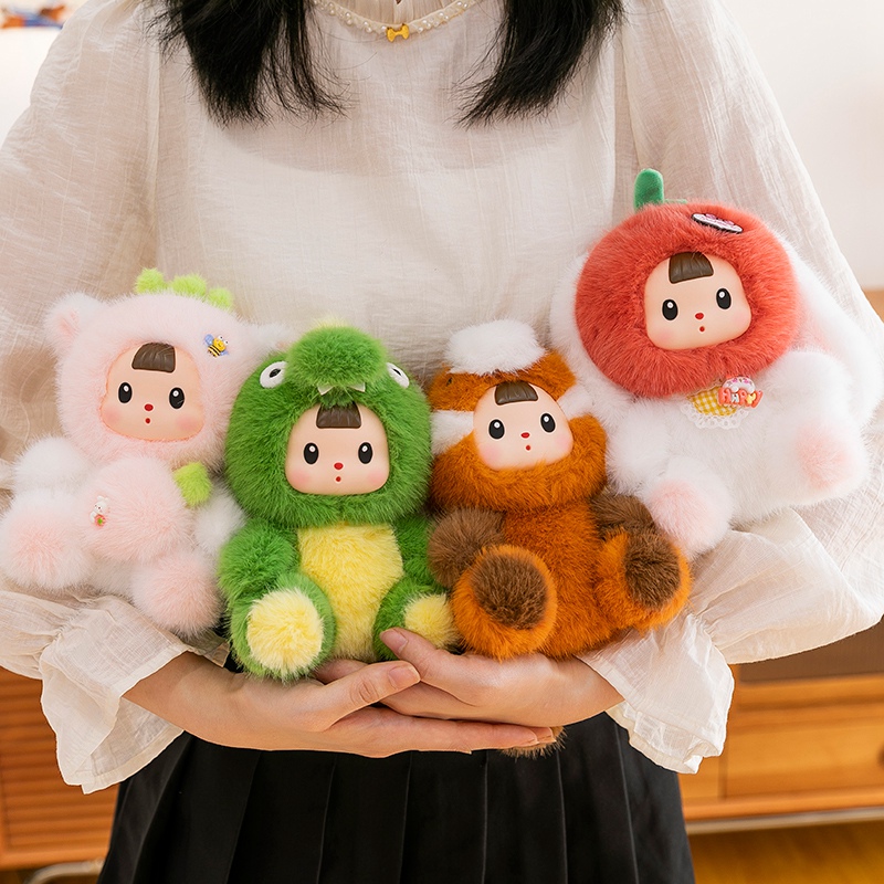 17cm Soft Vinyl Face Plush Lit - Soft Plush Doll ulasan dan harga