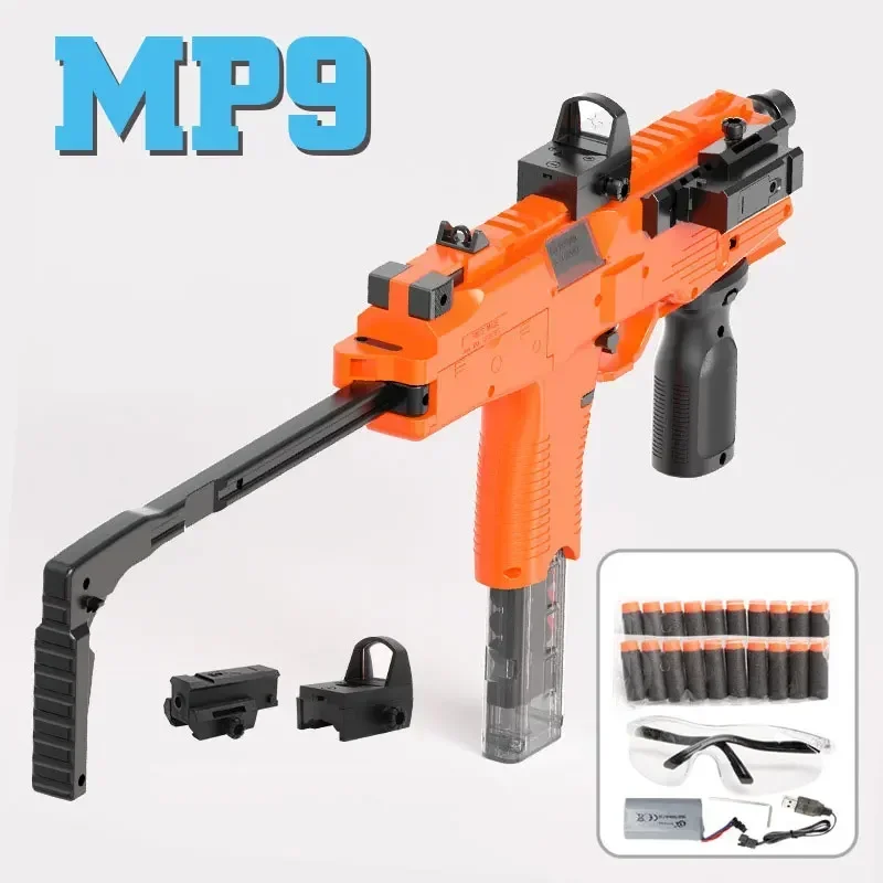 1Q MP9 Toy Gun Electric Foam D - Foam Dart Gun ulasan dan harga