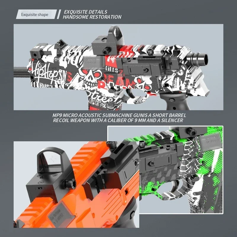 1Q MP9 Toy Gun Electric Foam D - Foam Dart Gun ulasan dan harga