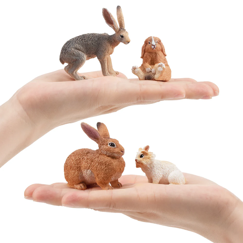 12Pcs Simulation Rabbit Farm A - Kids Toys Easter ulasan dan harga