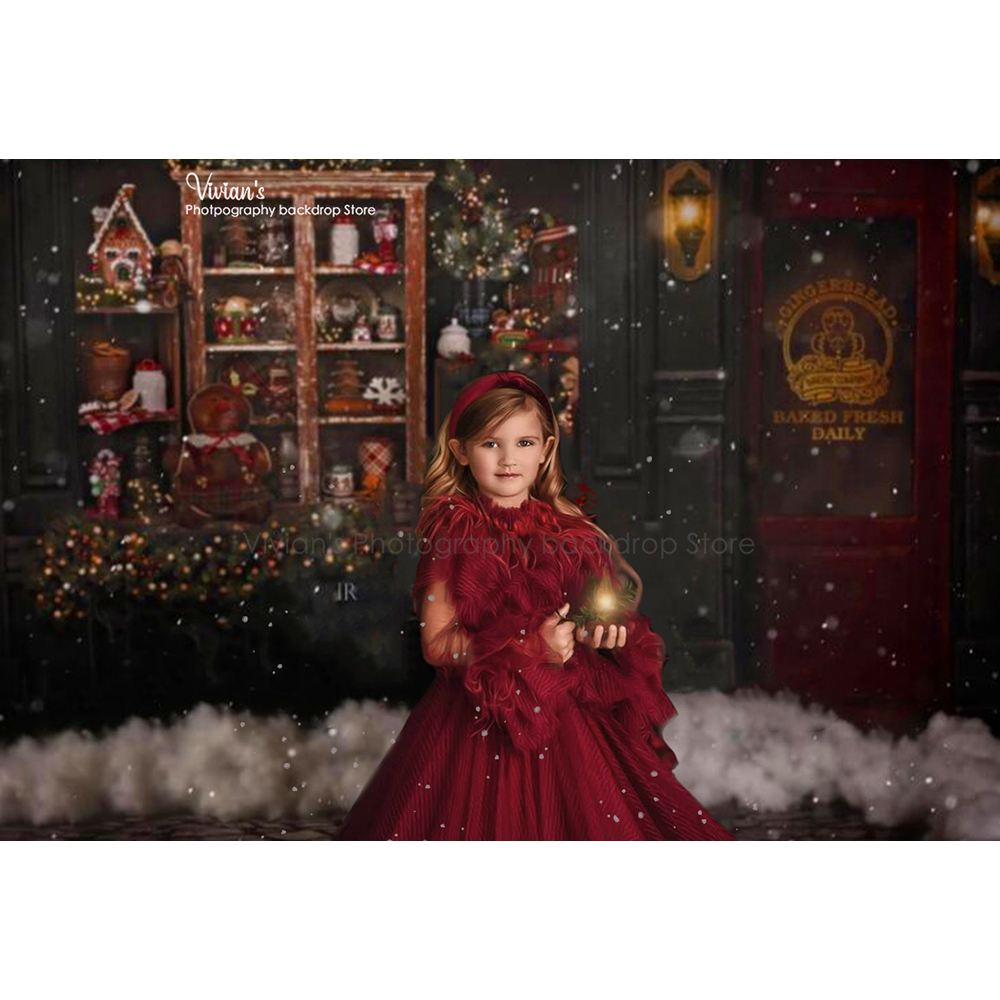 Gingerbread Shop Christmas Bac - Toys Background For Kids ulasan dan harga