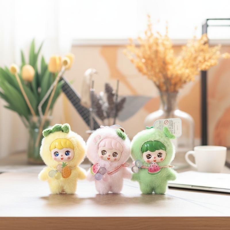 Cute Fruit Plush Doll Keychain - Soft Plush Doll ulasan dan harga