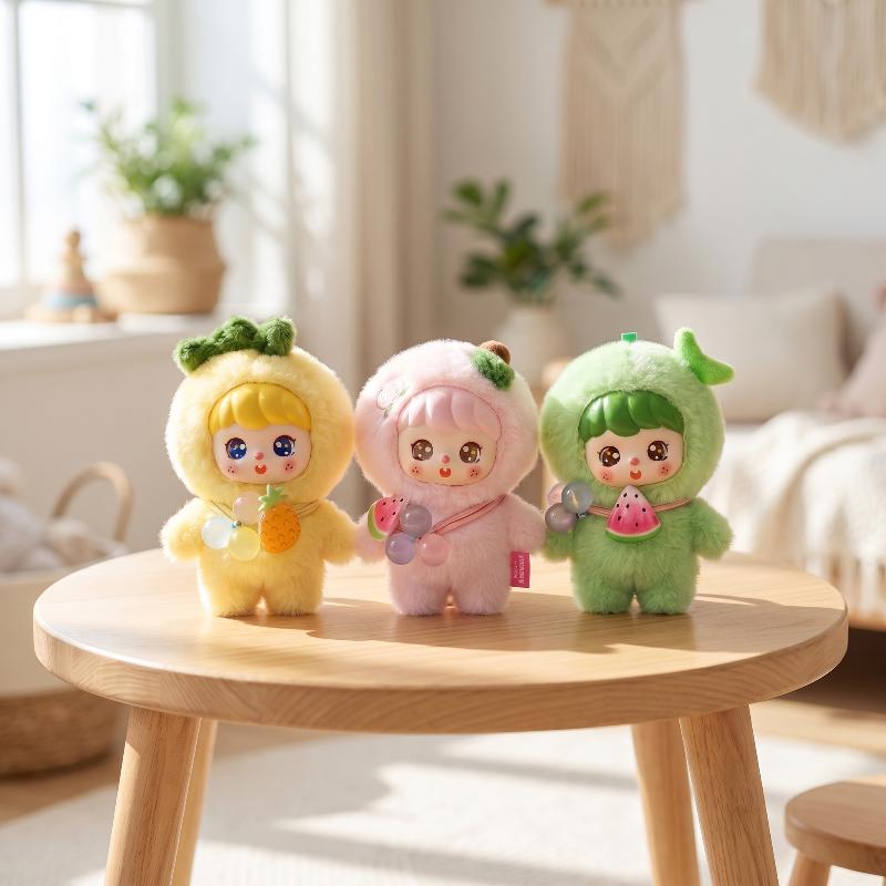 Cute Fruit Plush Doll Keychain - Soft Plush Doll ulasan dan harga