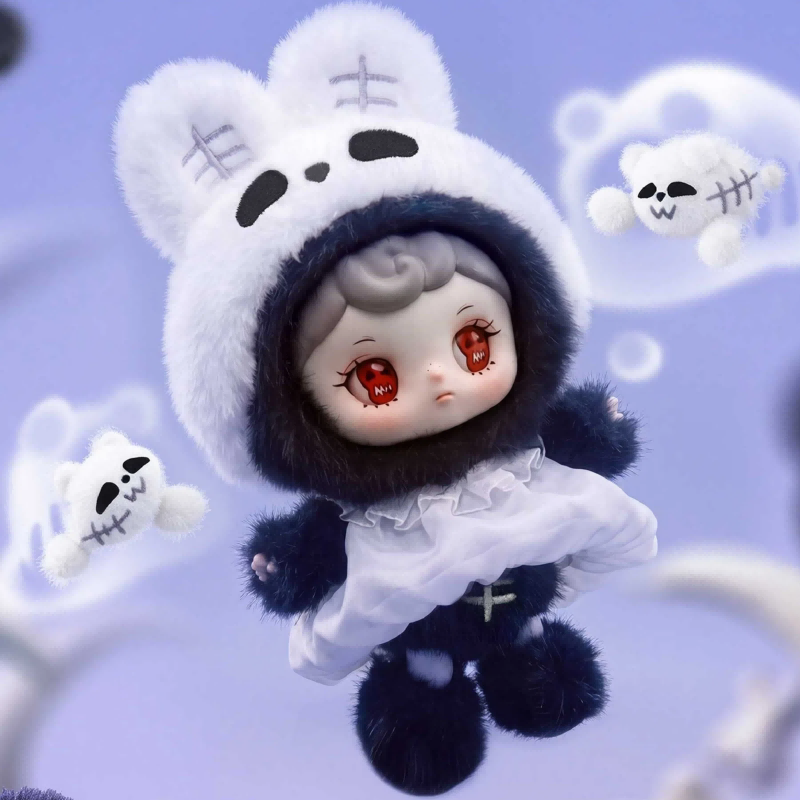 Tarti Skull Panda Vinyl Plush  - Soft Plush Doll ulasan dan harga