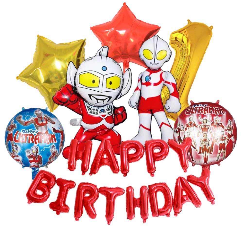Ultraman Themed Birthday Party - Banner Kids Toys ulasan dan harga