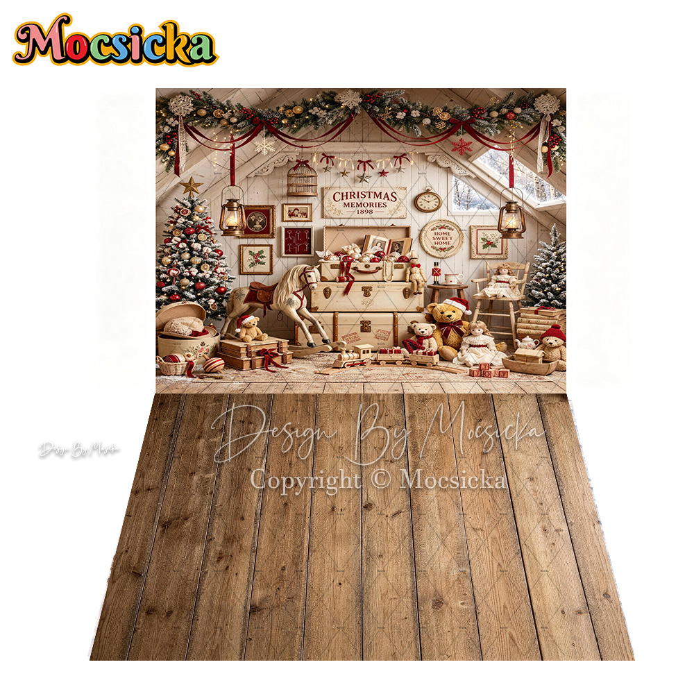 Mocsicka White Christmas Room  - Toys Background For Kids ulasan dan harga