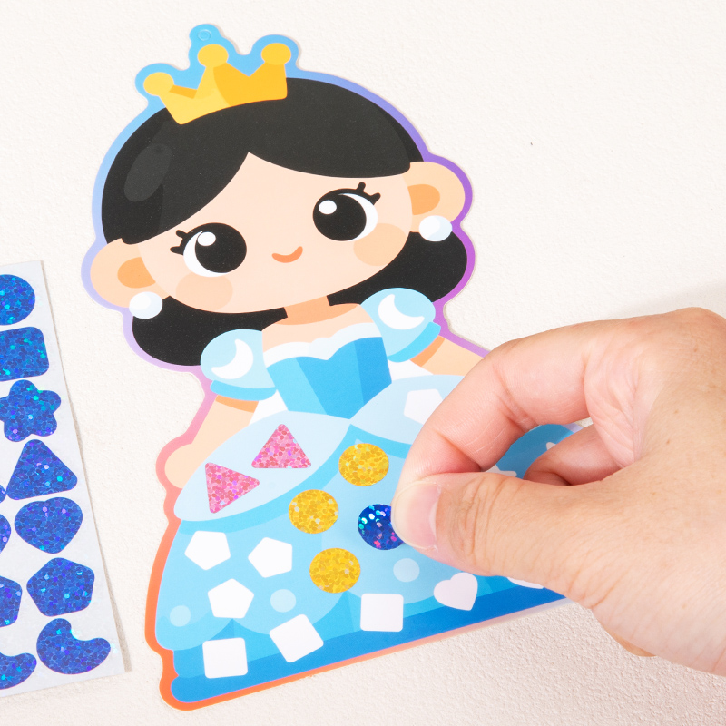 2-in-1 DIY Mosaic Sticker & Co - Dinosaur Figurine Set ulasan dan harga